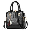 BOLSO DE PIEL DE MUJER CON DISEÑO DE COCODRILO
