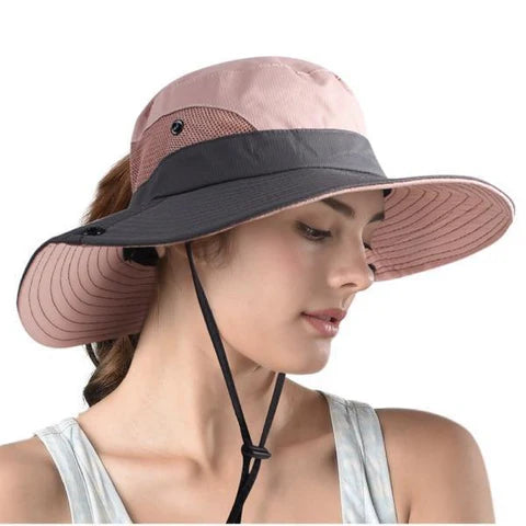 SOMBRERO DE PLAYA CON PROTECCIÓN UV50+ - PARASOL