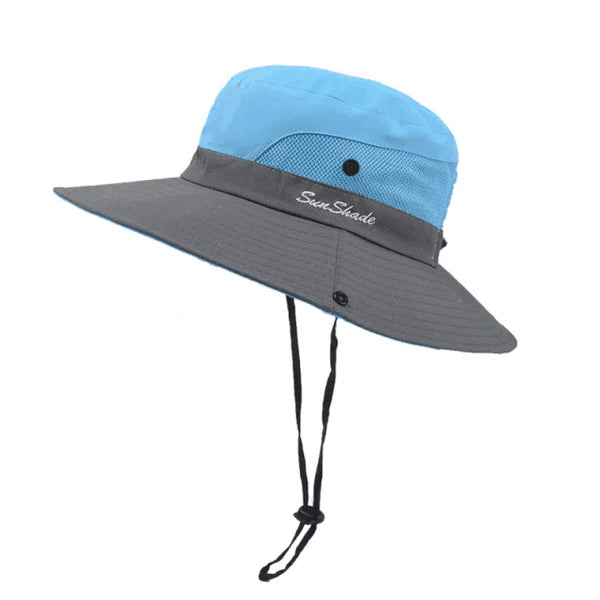 SOMBRERO DE PLAYA CON PROTECCIÓN UV50+ - PARASOL