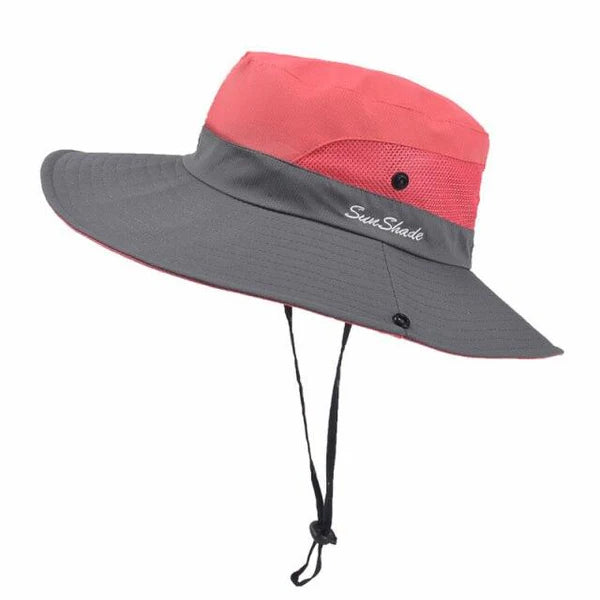 SOMBRERO DE PLAYA CON PROTECCIÓN UV50+ - PARASOL